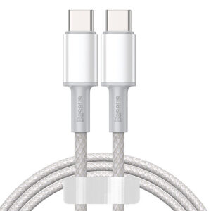 New High-density Braided Flash Charging Data Cable Dual Type-c Charger