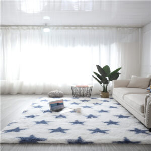 Tie-Dye Gradient Color Printed Silk Wool Carpet