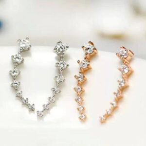 925 Sterling Silver Ear-sticking Ear Hook Studs