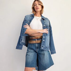 Long Sleeve Denim Jacket Loose All-matching Top