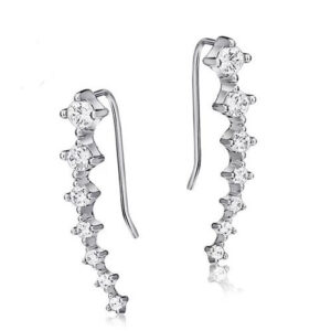 925 Sterling Silver Ear-sticking Ear Hook Studs