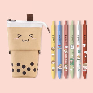 Milk Tea Pencil Girl Primary School Student Pencil Case