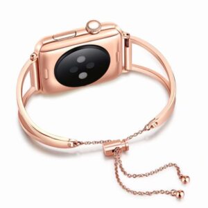 Compatible with Apple, Watch Bands Adjustable Stainless Steel Strap / iWatch series 3 2 1 (38mm/42mm)