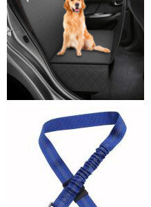 Dog Car Seat Cover View Mesh Pet Carrier Hammock Safety Protector Car Rear Back Seat Mat With Zipper And Pocket For Travel