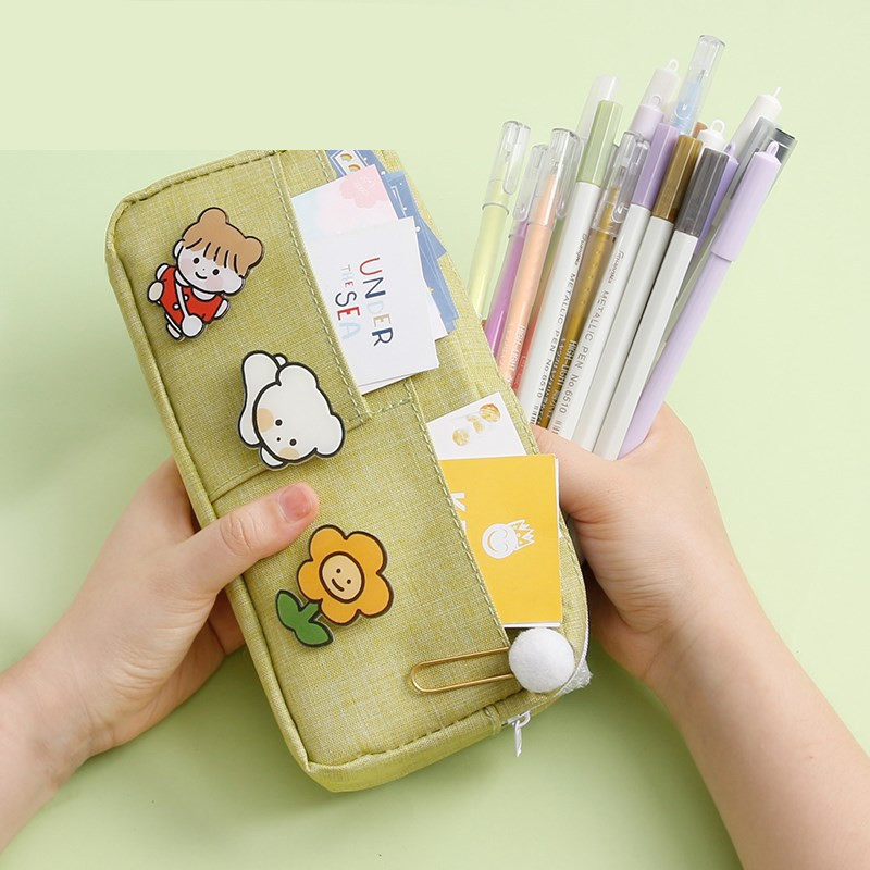 Mori Pencil Case Canvas Pencil Case Female Bag Japanese Harajuku Style Cute - Image 5