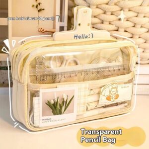 Transparent Large Capacity Pencil Case