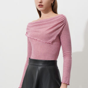 Women's Off-shoulder Long-sleeved T-shirt