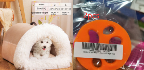 New Splice Portable Pet Nest Portable Autumn And Winter Warm Dog Nest Moisture-proof Long Fur Cat Nest Cross Border Pet Nest - Image 9