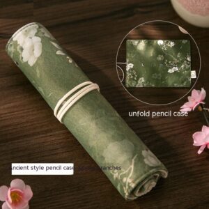 Ancient Style Pencil Case Palace Culture Aesthetic Artistic Flowers And Birds Pencil Case