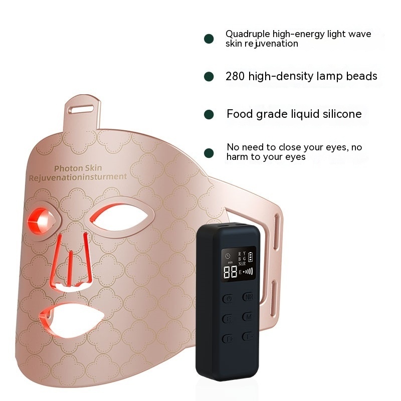 New Infrared Phototherapy Beauty Apparatus Face Led Color Light Skin Rejuvenation Beauty Mask - Image 7