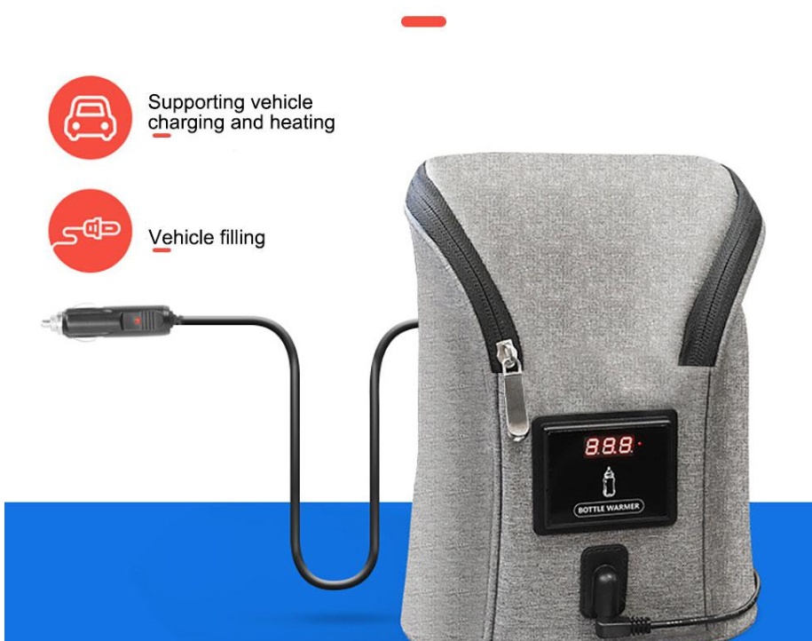 Car USB Baby Bottle Warmer Portable Travel Breast Milk Warmer - Image 6