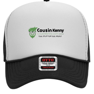 COUSINKENNY BRANDED Otto White/BLACK Trucker Hat