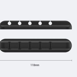 Silicone USB Cable Winder Desktop Cable Organizer Management Multipurpose Clips Cables Protector For Wired Headphones