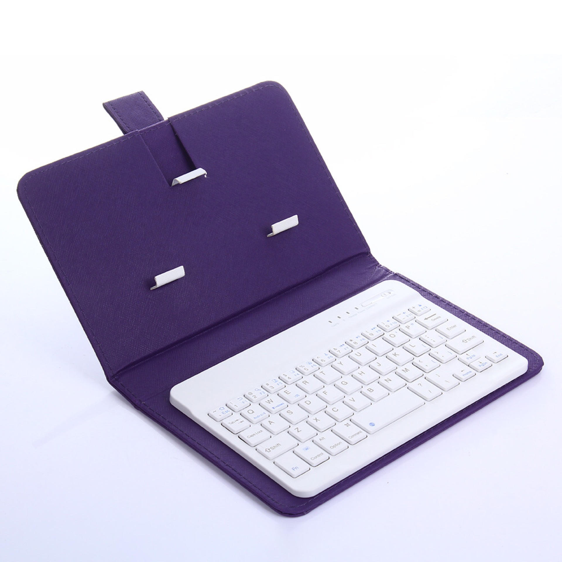 Ultra-Thin Mobile Phone Bluetooth Keyboard Leather Case - Image 6
