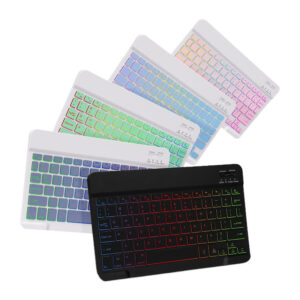 Ipad Protective Case Luminous Bluetooth Keyboard Leather Sheath