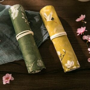 Ancient Style Pencil Case Palace Culture Aesthetic Artistic Flowers And Birds Pencil Case