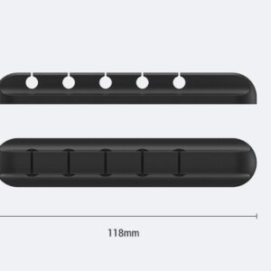 Silicone USB Cable Winder Desktop Cable Organizer Management Multipurpose Clips Cables Protector For Wired Headphones