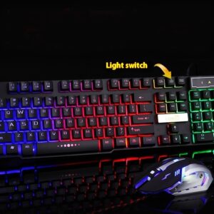 Industry gaming keyboard glowing usb cable gaming keyboard