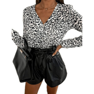 Products In Stock Shirt Leopard Print Long Sleeve