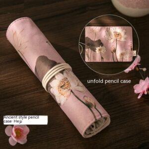 Ancient Style Pencil Case Palace Culture Aesthetic Artistic Flowers And Birds Pencil Case