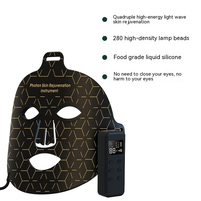 New Infrared Phototherapy Beauty Apparatus Face Led Color Light Skin Rejuvenation Beauty Mask - Image 6